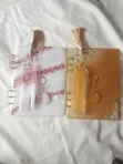 White & Pink A5 Resin Journal Gift Set - 3