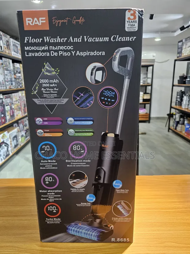 RAF Cordless Floor Washer Vacuum Cleaner - 1