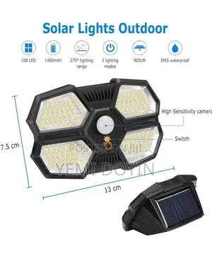 180 LED Solar Outdoor Light with Motion Sensor