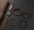 Shaarms Brown Leather Band Wristwatch - 1