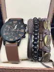 Shaarms Brown Leather Band Wristwatch - 2