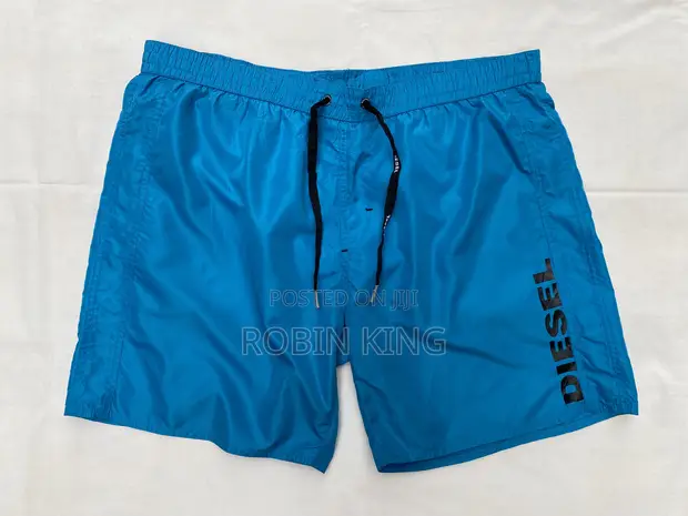 Diesel Men's Swim Trunks - XL, Cyan Blue - 1