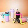 800ml Stainless Steel Insulated Water Bottle with Straw - 1