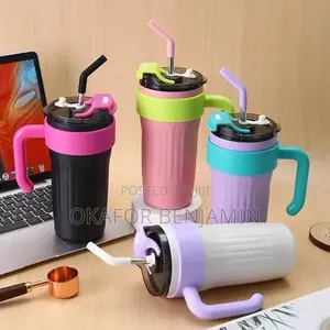800ml Stainless Steel Insulated Water Bottle with Straw