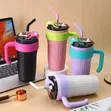 800ml Stainless Steel Insulated Water Bottle with Straw - 2