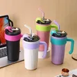 800ml Stainless Steel Insulated Water Bottle with Straw - 3