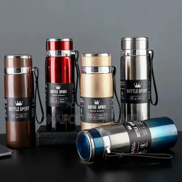 800ml Stainless Steel Double Wall Vacuum Flask - 1