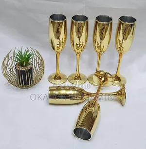 Kofunan Champagne Na Zinare Na Electroplated 6