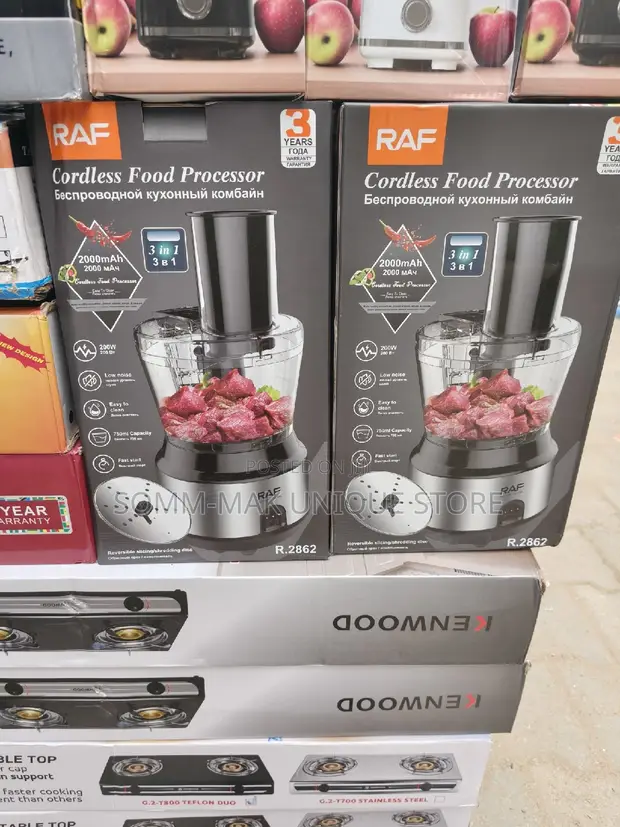 RAF 3-in-1 Rechargeable Cordless Food Processor - Model R.2862 - 1