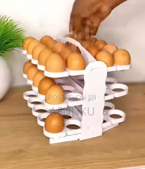 Foldable Egg Rack - 60 Holes Storage