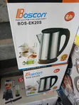 Boscon Kettle Mai Ruwa Mai Karfin Lantarki na Stainless Steel 2L - 1
