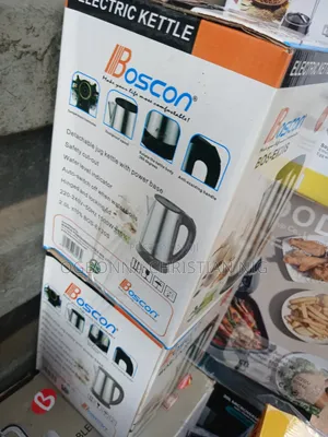 Boscon Kettle Mai Ruwa Mai Karfin Lantarki na Stainless Steel 2L