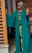 FDST Fashion Chiffon Abaya Jacket Dress - 2