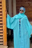 FDST Fashion Chiffon Abaya Jacket Dress - 4