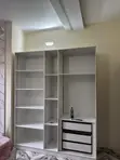 High Gloss Wardrobe with Glass Door & LED Light - 2