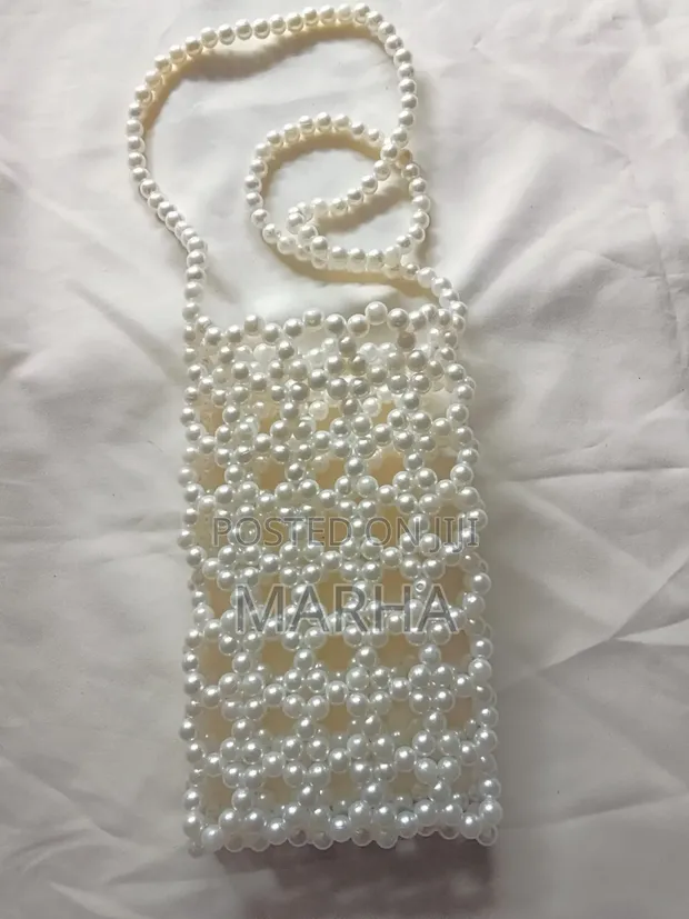 Pearl Beaded Phone Bag - Marha Collection - 1