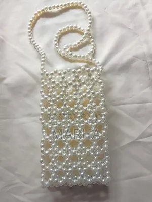 Pearl Beaded Phone Bag - Marha Collection