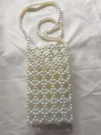 Pearl Beaded Phone Bag - Marha Collection - 1
