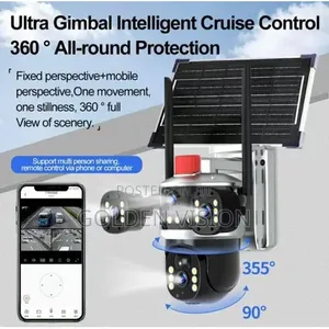 Ultral Gimbal Latest Triple Lens 4G Solar CCTV Camera