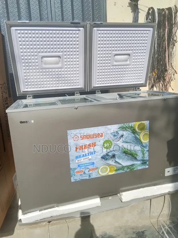 Original Snowsea 420L Double Door Shifting Glass Chest Freezer - 1
