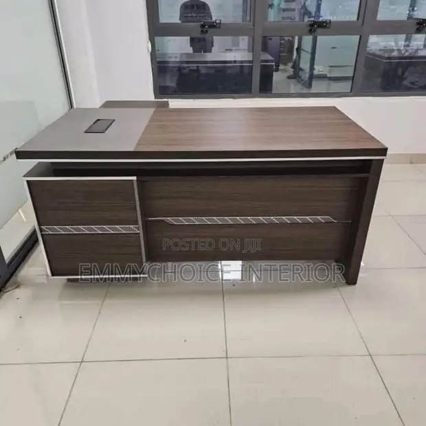 Modern Executive L-Shaped Office Desk - 1