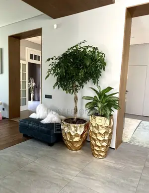 Stallion Fiberglass Planters - Gold