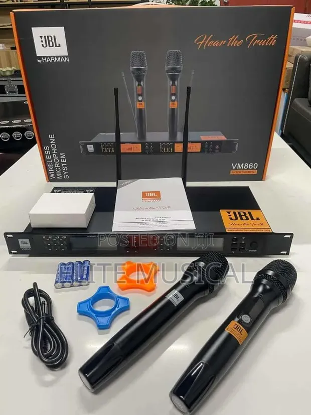 JBL VM860 Dual UHF Wireless Microphone System - 1