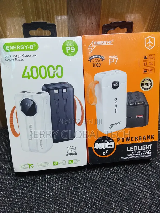 40,000mAh Power Bank - Black - 1