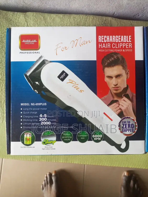 Kiki Plus Rechargeable Hair Clippers - Black - 1