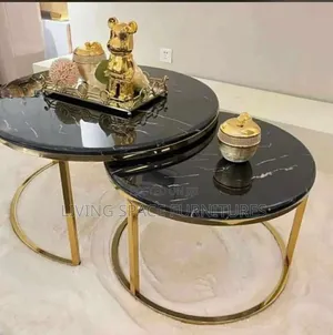Stylish 2-in-1 Nesting Center Table Set