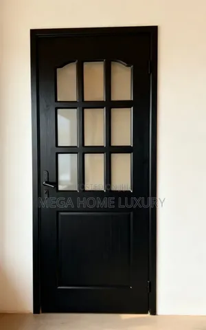 3ft Matte Black Kitchen Doors with Black Keys