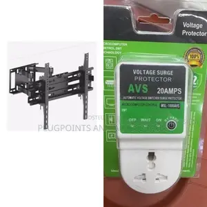 Adjustable TV Wall Mount 32-65" + Surge Protector