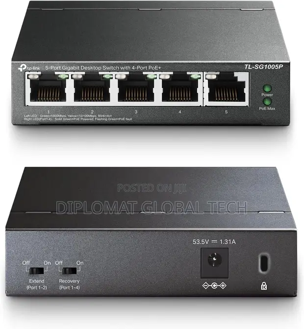 TP-Link TL-SG1005P 5-Port Gigabit PoE Switch - 1