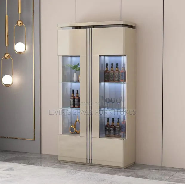 Luxury Glossy Wine Bar Unit - 1