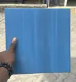 33x33cm Plain Mid Blue Spanish Pool Tiles - 2