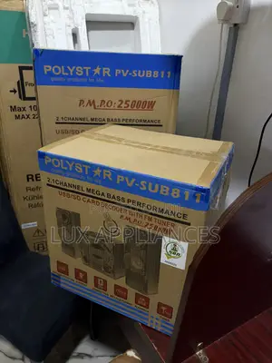 Polystar PV-SUB811 HiFi Speaker System with 8-Inch Subwoofer