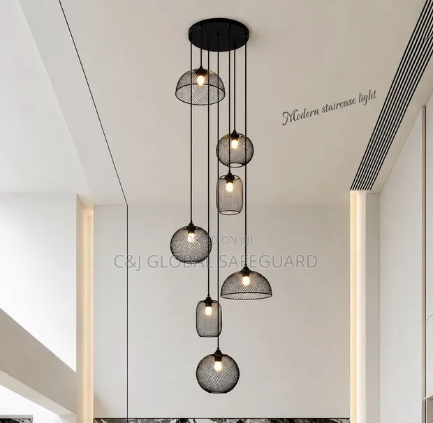 LED Ribbon Loop Chandelier - 1