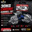 30kg Chrome Dumbbell Set - 2