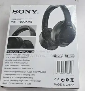 Sony WH-1000XM5 Wireless Noise-Canceling Headphones