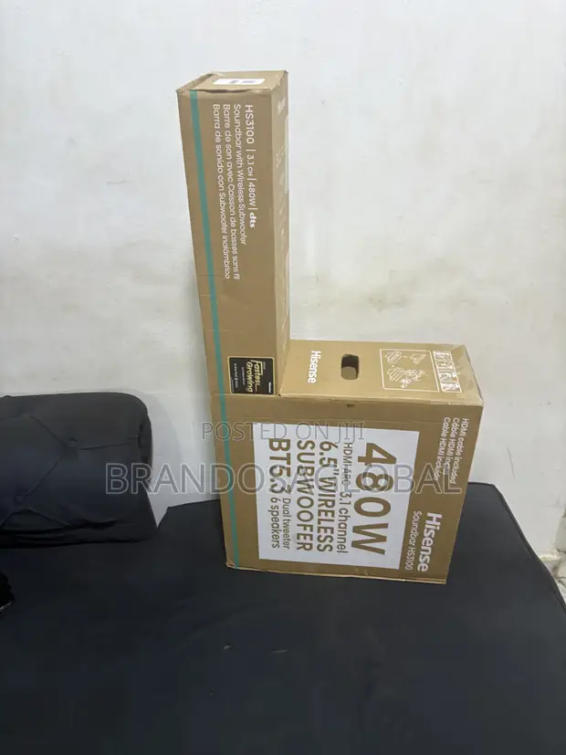 Hisense 480W 3.1 Channel Sound System with Wireless Subwoofer - 1