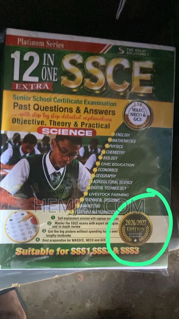 12-in-1 Science SSCE Past Questions (2026/2027 Edition) - 1