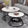 Premium Real Marble Center Table Nesting Set - 3
