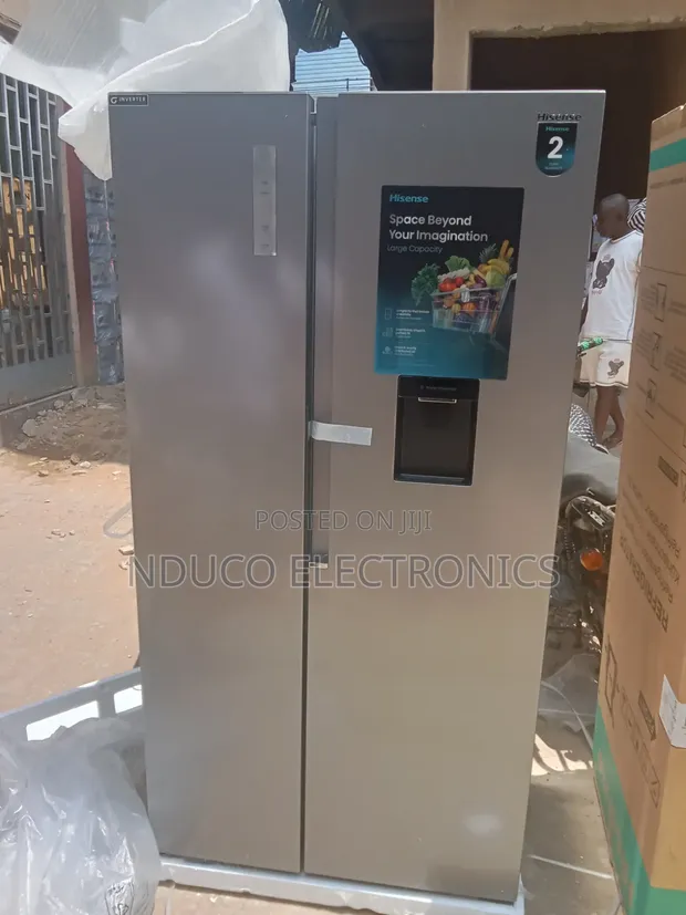 Hisense Side-by-Side Inverter Fridge with Water Dispenser - 1