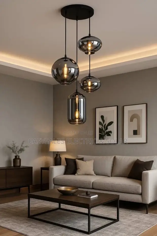 Modern Glass Pendant Light for Home Decor - 1