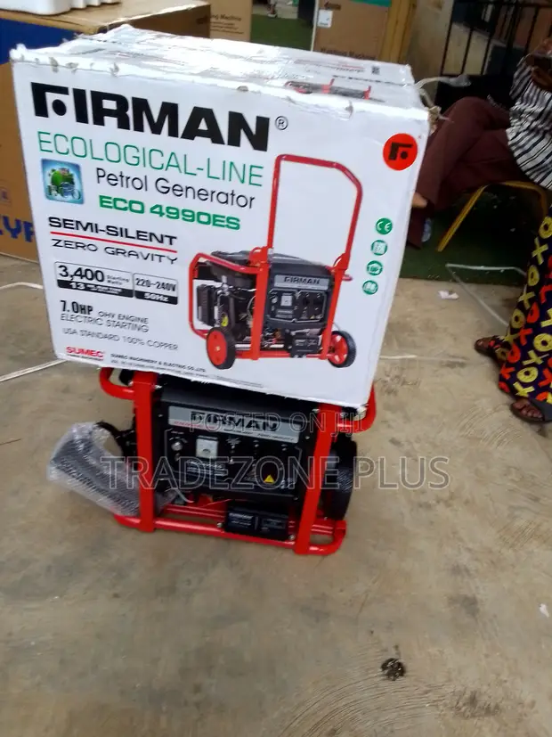 Firman ECO4990ES 3.4kVA Janareto - Mai Amfani da Man Fetur - 1