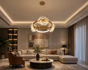 Nordic Acrylic LED Gold Chandelier Hanging Lamp