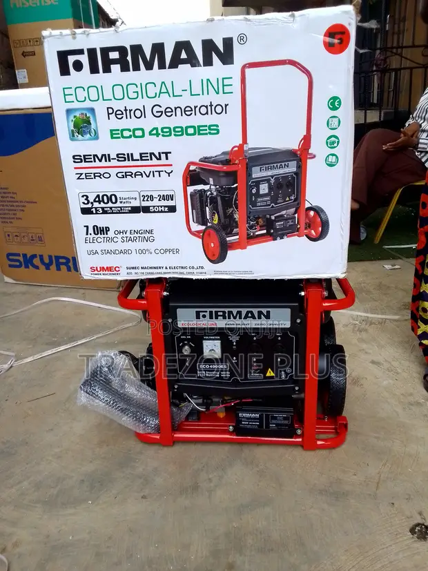 Firman ECO4990ES 3.4kVA Generator na Asali - 1