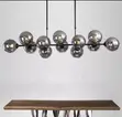 Grey Glass LED Pendant Lights - 2