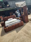 Luxury 6x6 Velvet Bedframe Set - 1