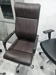 Boss Office Products Executive Office Chair - Dark Brown Leather - 1